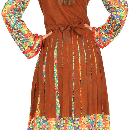 Costume floral pour femme Hippie 60S