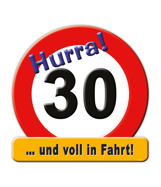 Plaque de porte 30 Jahre 50cm