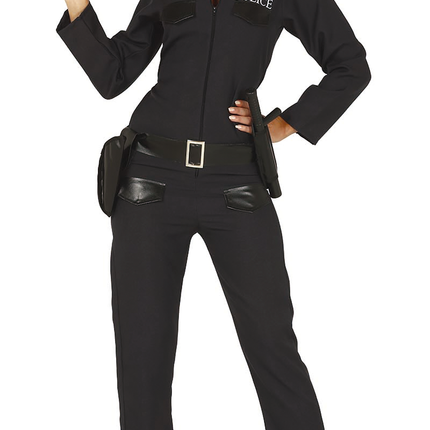 Costume de policier pour dames noir