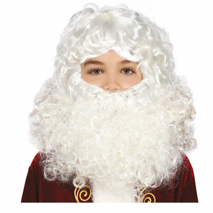 Perruque Père Noël Enfant 2 pièces