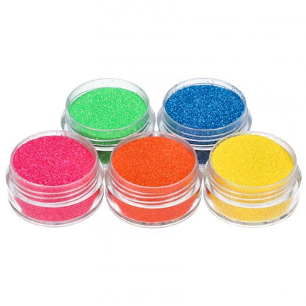 Set de tatouage à paillettes colorées Néon 5pcs