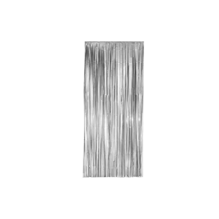 Rideau de porte argenté 2.15m