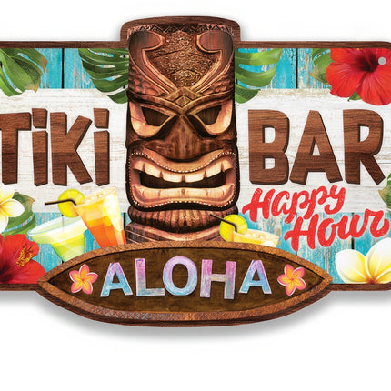 Assiette Hawaii Tiki Bar 35cm