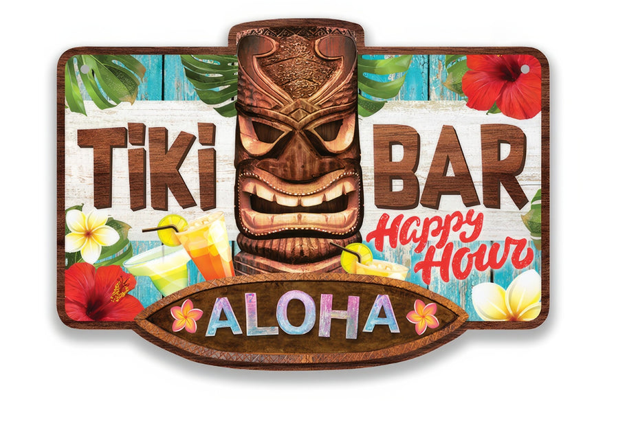 Assiette Hawaii Tiki Bar 35cm
