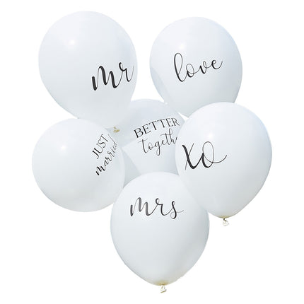 Ballons de mariage 30cm 6pcs