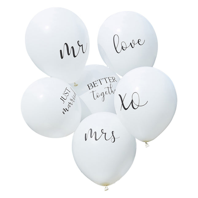 Ballons de mariage 30cm 6pcs