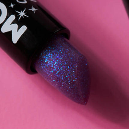 Rouge à lèvres pailleté irisé Moon Glitter violet 4.2g