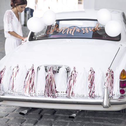 Set de décoration de voiture Wedding Just Married