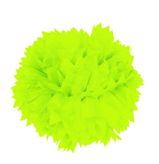 Pompon vert fluo 30cm