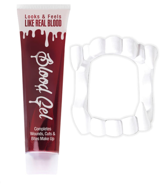 Tube de sang avec des dents