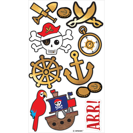 Tatouages Pirates 11 pièces