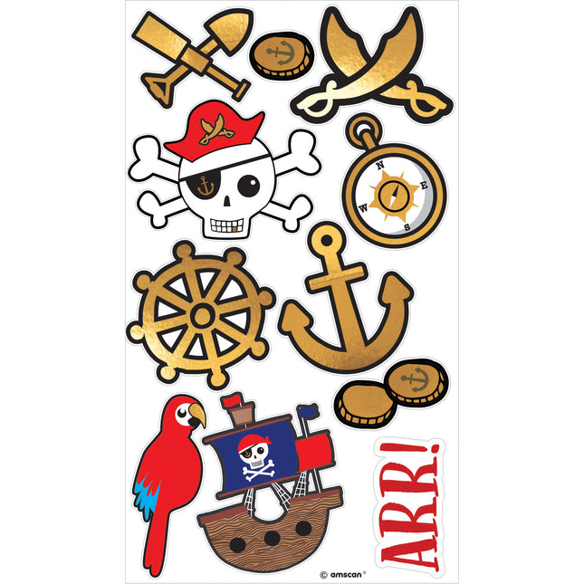 Tatouages Pirates 11 pièces