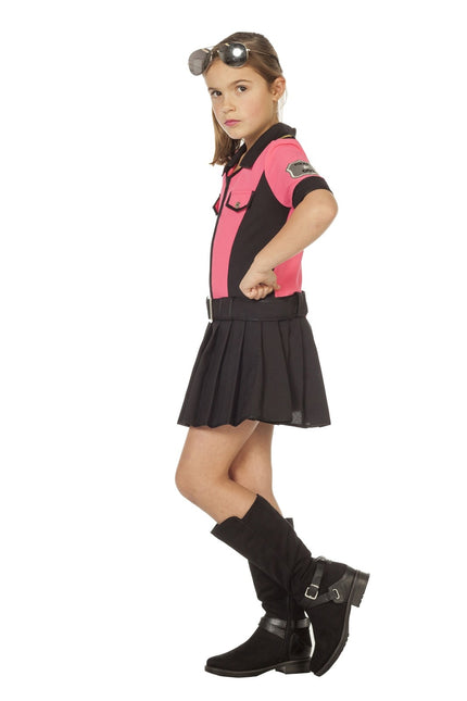 Robe de police rose enfant