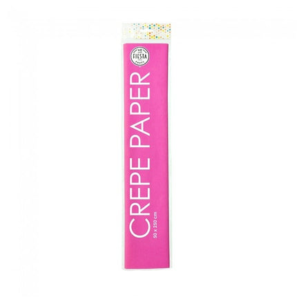 Papier crépon rose 50cm 2.5m