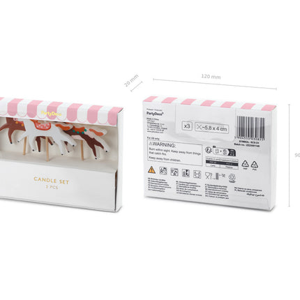Bougies de cheval 6cm 3pcs
