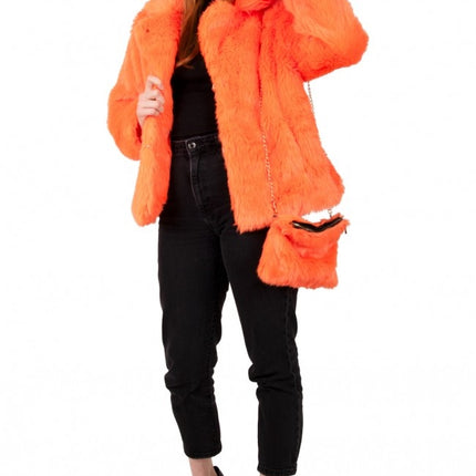 Porte-monnaie peluche orange