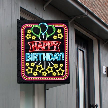 Panneau de fenêtre Joyeux anniversaire 60cm