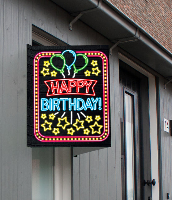 Panneau de fenêtre Joyeux anniversaire 60cm
