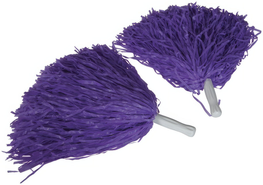 Pompons lilas 2pcs