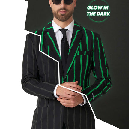 Costume noir à rayures Hommes <tc>Suitmeister</tc>