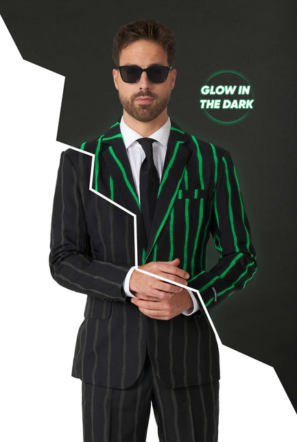 Costume noir à rayures Hommes <tc>Suitmeister</tc>
