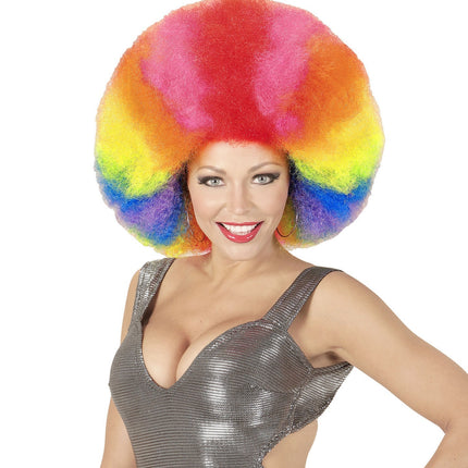 Perruque colorée Afro Extra Big