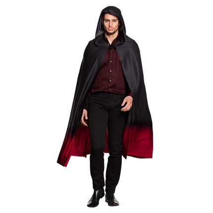 Cape d'Halloween Noir Rouge 1.7m
