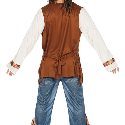 Costume hippie Peace Brown