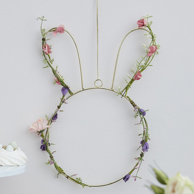 Décoration suspendue Lapin Métal 32cm