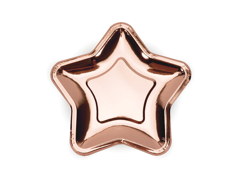 Assiettes Star Rose Gold 18cm 6pcs