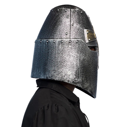 Casque de chevalier Or Argent