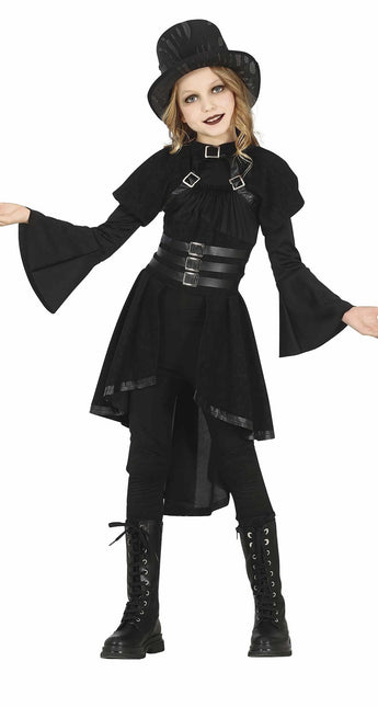 Costume d'Halloween gothique fille noir