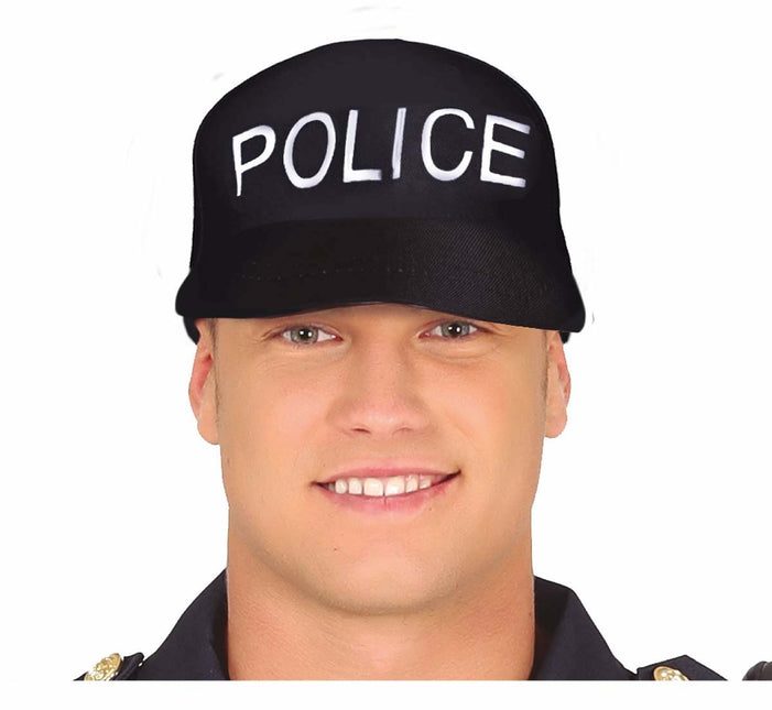 Casquette bleue Police