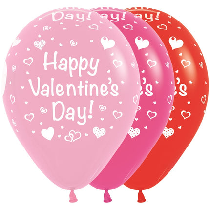 Ballons Happy Valentines Day Mix 30cm 25pcs