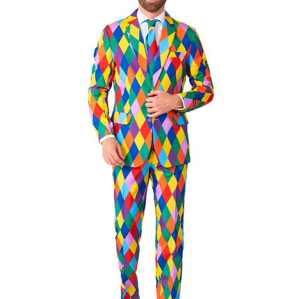 Costume de clown arc-en-ciel Hommes <tc>Suitmeister</tc>