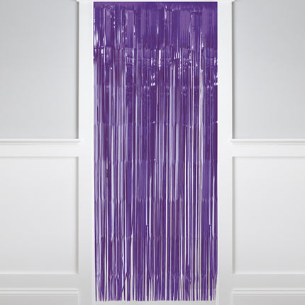 Rideau de porte violet 2m