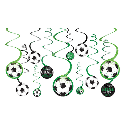 But de décoration suspendu pour le football 12 pièces