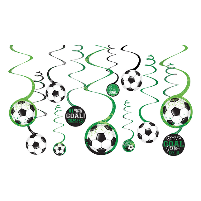 But de décoration suspendu pour le football 12 pièces