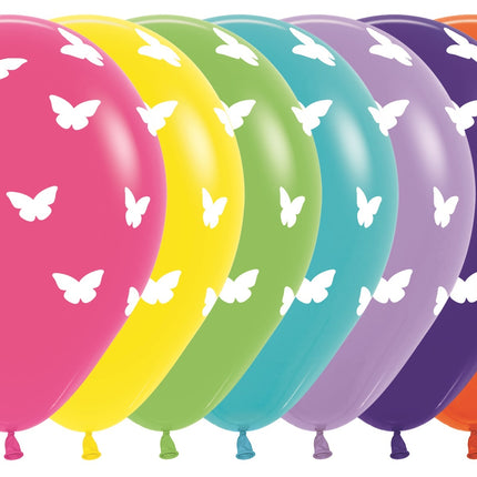 Ballons Butterflies Mix 30cm 25pcs