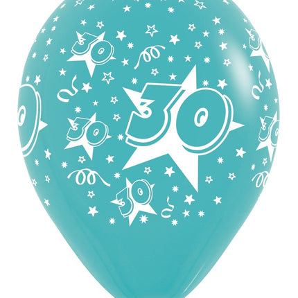 Ballons de baudruche Numéro 30 Mix 30cm 25pcs