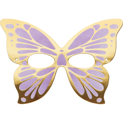 Masques de papillon colorés 19cm 8pcs