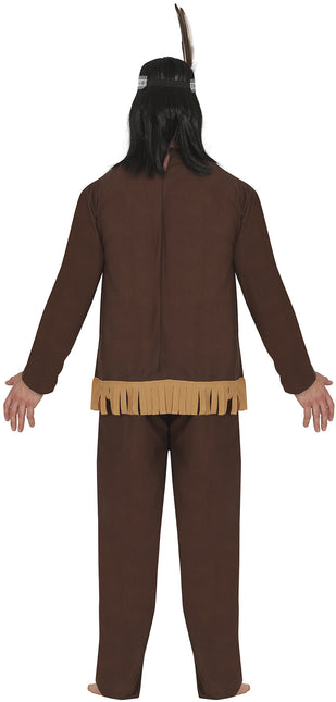 Costume indien homme marron 2 pièces