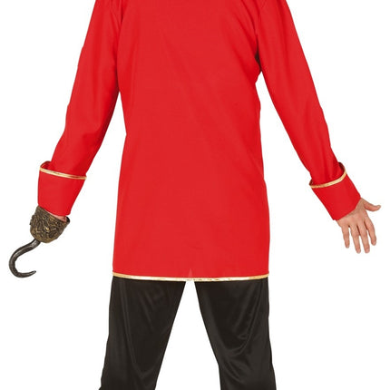 Costume de pirate Rouge Noir