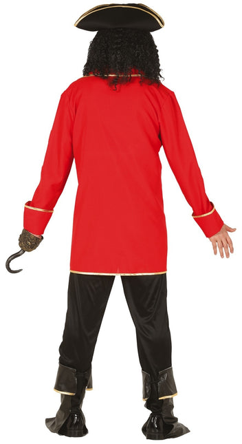 Costume de pirate Rouge Noir