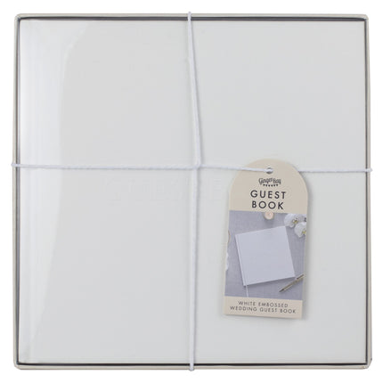 Livre d'or de mariage blanc