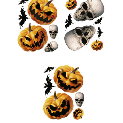 Décoration de fenêtre d'Halloween Squelettes