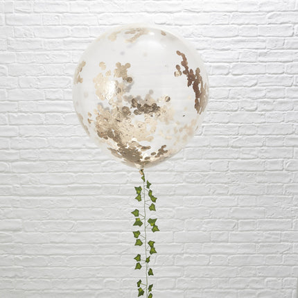 Ballons confettis or rose 90cm 3pcs