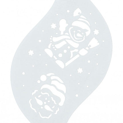Modèle de maquillage blanc Père Noël
