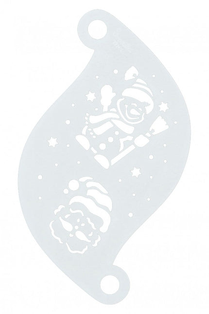 Modèle de maquillage blanc Père Noël