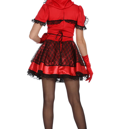 Robe à capuche pour femme rouge